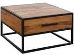 Mid.you Couchtisch, Sheesham, Holz, Sheesham, massiv, 1 Schublade(n) Schubladen,