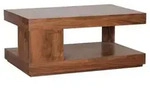 Mid.you Couchtisch, Sheesham, Holz, Sheesham, massiv, rechteckig, Sockel,...