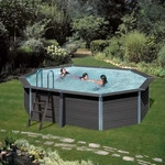 Gre POOL-SET Grau 386x124x524 cm