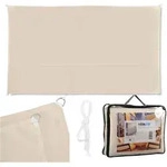 Relaxdays Sonnensegel, Beige, Textil, Metall, 400x200 cm, Sonnen- & Sichtschutz,