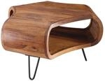 Mid.you Couchtisch, Sheesham, Holz, Sheesham, massiv, Freiform, U-Form, 55x38x55 cm,
