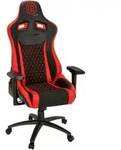 Mid.you Gamingstuhl, Rot, Schwarz, Kunststoff, Drehkreuz, 74x137x66 cm, Wippmechanik