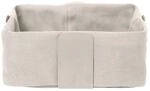 Blomus Brotkorb Desa, Beige, Metall, Textil, quadratisch, 26x10x26 cm,