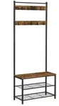Calicosy Mehrzweckschrank, Nussbaum, Holzwerkstoff, 32.5x175x78.5 cm, Garderobe,