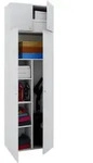 Mid.you Mehrzweckschrank, Wei&szlig;, Kunststoff, 3 F&auml;cher, 70x218x39 cm, erweiterbar,