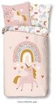 Mid.you Kinderbettw&auml;sche, Rosa, Textil, Einhorn, 135x200 cm, Oeko-Tex&reg; Standard