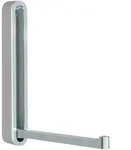 Wandhaken, Silber, Metall, Kunststoff, oval, 2.1x16x2.1-15.6 cm, Badaccessoires,