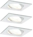 Paulmann Led-Deckenleuchte, Wei&szlig;, Alu, Metall, 84 mm, rechteckig,rechteckig, F,