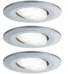 Paulmann Led-Deckenleuchte, Chrom, Kunststoff, 90 mm, rund,rund, F, Lampen &