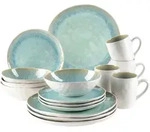 M&auml;ser Kombiservice Frozen, Gr&uuml;n, Keramik, 16-teilig, 340 ml,550 ml, 34.7x32x35 cm,