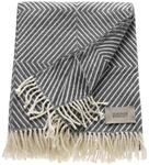 Sch&ouml;ner Wohnen Plaid Tebas, Dunkelgrau, Beige, Textil, Graphik, 140x200 cm, Fransen,