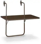 Gardenson Balkonh&auml;ngetisch Veba, Braun, Metall, rechteckig, 60x5x40 cm, FSC Mix,