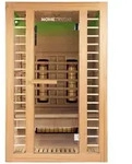Home Deluxe Infrarotkabine, Braun, Holz, 120x190x105 cm, Freizeit, Wellness,
