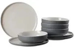 Ritzenhoff Breker Tafelservice, Grau, Keramik, 8-teilig, 2x2x2 cm, Essen & Trinken,