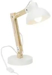 Brilliant Tischleuchte Moda, Wei&szlig;, Holz, Metall, 16x32x41.5 cm, Schnurschalter,