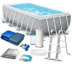 Pool, Grau, Textil, 488x107x244 cm, Freizeit, Pools und Wasserspa&szlig;, Pools