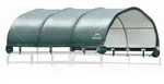 Zeltgarage &Uuml;berdachung Weidezelt, Dunkelgr&uuml;n, Kunststoff, 370x170x370 cm,