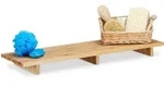 Relaxdays Badewannenablage, Hellbraun, Holz, 70x6x22 cm, Badezimmer, Baden & Duschen,