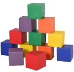 Homcom Bausteinset, Mehrfarbig, Rot, Kunststoff, 20x20x20 cm, unisex, Spielzeug,