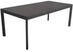 Gardenson Gartentisch, Anthrazit, Metall, Glas, rechteckig, eckig, 100x75x200 cm,