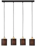 Brilliant Pendelleuchte, Schwarz, Holz, 80x111x13 cm, Lampen & Leuchten,