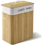 Juskys W&auml;schekorb, Natur, Holz, 52x63x32 cm, Ordnen & Aufbewahren, W&auml;schek&ouml;rbe &
