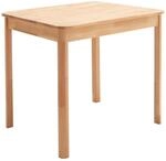 P & B Esstisch, Kernbuche, Holz, Kernbuche, massiv, rechteckig, 80x76x60 cm, Fsc,