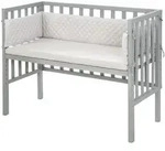Roba Beistellbett, Taupe, Grau, Holzwerkstoff, 45x90 cm, Babym&ouml;bel, Babybetten,