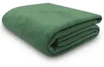 Zollner Kuscheldecke,, Dunkelgr&uuml;n, Naturmaterialien, 150x200 cm, Oeko-Tex&reg; Standard