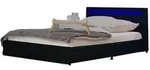 Home Deluxe Led, Schwarz, Kunststoff, Schlafzimmer, Betten, Polsterbetten