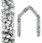 vidaXL Weihnachtsgirlande, Gr&uuml;n, Kunststoff, 1000 cm, Dekoration,