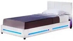Home Deluxe Led, Wei&szlig;, Kunststoff, Schlafzimmer, Betten, Polsterbetten