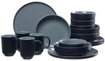 Ritzenhoff Breker Kombiservice Jasper, Schwarz, Keramik, 16-teilig, 320 ml, 39x34x41