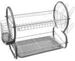 5five Simply Smart Geschirrtrockenst&auml;nder,, Grau, Kunststoff, 12x26x45 cm, Kochen,