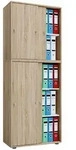 P & B Aktenschrank, Sonoma Eiche, Holzwerkstoff, 4 F&auml;cher, 70x183x37 cm,