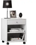 Livetastic Nachtschrank, Wei&szlig;, Kunststoff, 1 Schublade(n) Schubladen, 45x54x38...