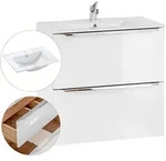 Lomado Waschtisch, Wei&szlig;, Holzwerkstoff, 61x59x46 cm, Badezimmer,