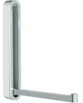 Wandhaken, Silber, Wei&szlig;, Metall, Kunststoff, oval, 2.1x16x2.1-15.6 cm,
