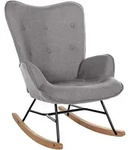 CLP Schaukelstuhl, Grau, Metall, 71x98x88 cm, Wohnzimmer, Sessel,...