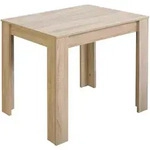 Livetastic Esstisch, Sonoma Eiche, Holzwerkstoff, rechteckig, S&auml;ule, 60x75x80 cm,