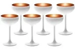 St&ouml;lzle Lausitz Sektschalen, Wei&szlig;, Bronze, Glas, Essen & Trinken, Gl&auml;ser,