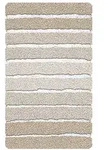 Kleine Wolke Badteppich Ph&ouml;nix, Beige, Textil, Streifen, 70x120 cm, Textiles