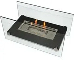 Purline Bioethanol-Kamin, Schwarz, Glas, 34x16x16 cm, Kleinm&ouml;bel, Kamine & Zubeh&ouml;r,