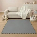 Littletom Spielmatte, Grau, Kunststoff, Rechteckig, 30x30 cm, waschbar, Teppiche &