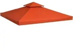 Outsunny Pavillondach,, Rot, Kunststoff, 300x18x300 cm, Sonnen- & Sichtschutz,