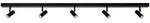 Nordlux Deckenstrahler, Schwarz, Metall, 12x3.5x118 cm, drehbar, schwenkbar, Lampen &