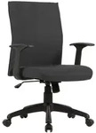 Mid.you Drehstuhl Rocket, Schwarz, Kunststoff, Textil, Drehkreuz, 56x92.5-100.5x61.5