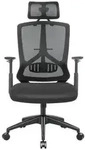 Boxxx Drehstuhl, Schwarz, Metall, Textil, Drehkreuz, 68x120-133x65 cm, R&uuml;ckenlehne