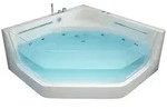 Home Deluxe Whirlpool, Wei&szlig;, Keramik, 150x55x150 cm, Badezimmer, Baden & Duschen,