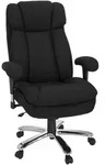 Mid.you Chefsessel, Schwarz, Kunststoff, Drehkreuz, 76x123x81 cm, Wippmechanik mit